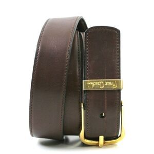 Pierre Cardin BROWN GENUINE LEATHER 1 1/8"Wd CASUAL DRESS MEN'S BELT 34/85 (X39